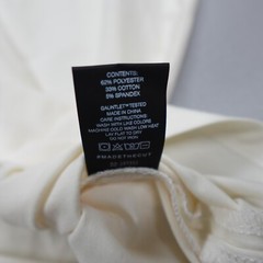 Cuts Clothing Split Hem Short Sleeve Tee Henley Stretch Beige Slim Fit