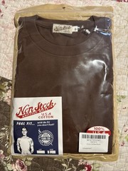 Non Stock V-Neck Short Sleeve T-Shirt – L Large new brown