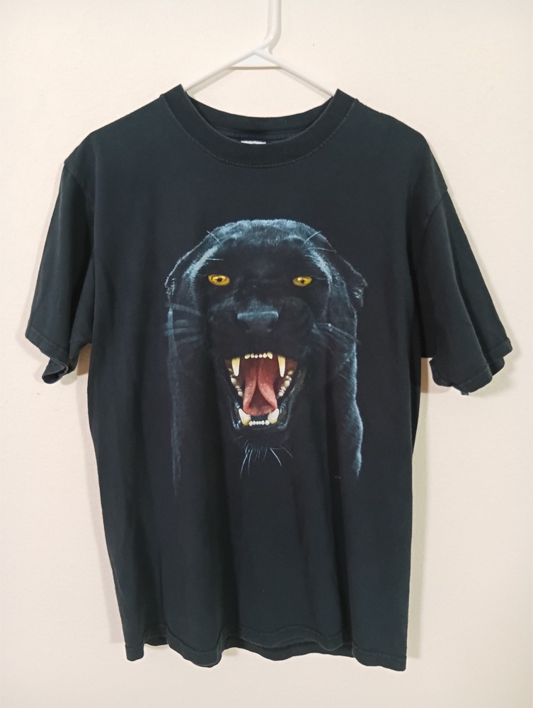 Vintage Black Panther T Shirt, Size Large, Good Condition