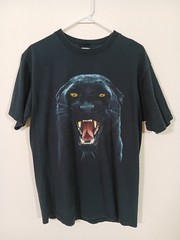 Vintage Black Panther T Shirt, Size Large, Good Condition
