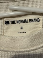The Normal Brand Thermal Crew Men XL Cream Waffle Knit Base Layer Cotton (X)