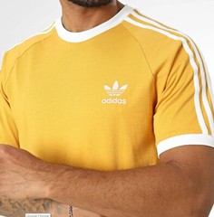 NEW MEN’S ADIDAS ORIGINALS 3-STRIPES CALIFORNIA TEE SHIRT ~ SMALL #IZ2370 SALE!