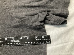 men’s 7xl big Kingsize crewneck s sleeve pocket tee shirt Heather Charcoal Grey