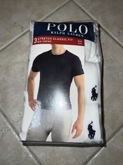Ralph Lauren Big & Tall White 1XB Crew Stretch Classic Fit T-Shirt 3 Pack NWT