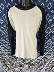 Stafford Tshirt Longsleeve XL Men Black White Length 27″ Chest 48″