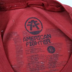 Paper Thin American Fighter T-Shirt Mens XL Red Distress Training Division MMA