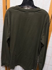 JACHS New York Shirt Men’s L Olive Green Long Sleeve Crew Neck Casual Top