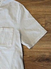 Vince T-Shirt Mens Garment Dyed Light Blue Pocket SS Crewneck – M