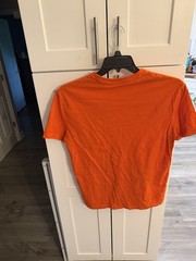 Armani Exchange Mens Slim Fit Logo Graphic T-Shirt Orange 8NZTCJ ZJH4Z Size M