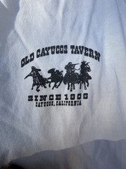 Old Cayucos Tavern Vintage Cowboy (XL) T-Shirt and (L)Tank Top “Bundle”.
