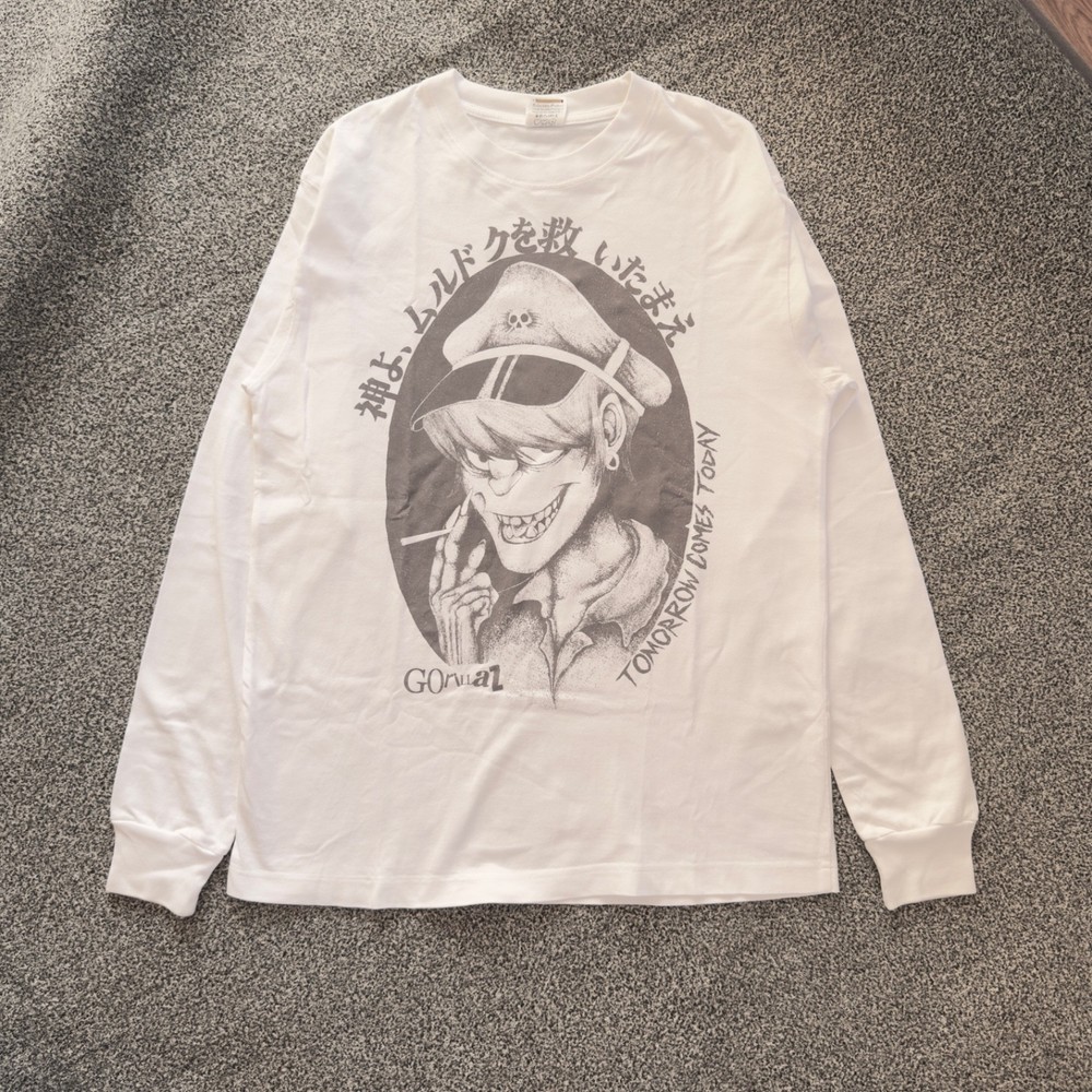 Gorillaz Murdoc Graphic Tee White T-Shirt Size S