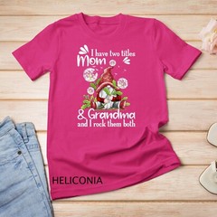 I have two titles MOM and grandma Dandelion Gnome mother day Unisex T-shirt