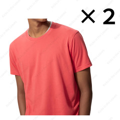 [2PCS SAME COLOR] UNIQLO Dry collar crew neck T-shirt XS-4XL 16Colors Unisex NWT