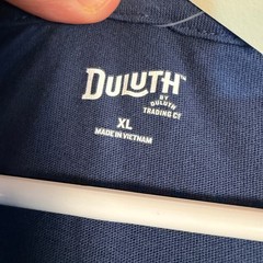 Duluth Trading Co Navy Blue Graphic T-Shirt XL NWT Cotton Short Sleeve Tee