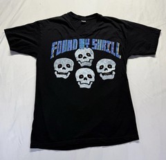 Vintage Skull band Shirt 2XL Black graphic double sided music rock tee gemrock