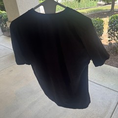 Kirby Men’s L Black T Shirt Nintendo Inhaling Food Japanese Anime