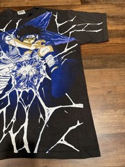 Vintage Style Sasuke AOP Lightning Shirt Black XL Tultex Made in USA BOOT Naruto