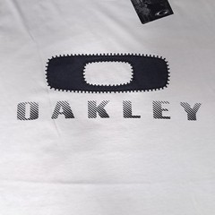 Y2K Oakley Griffen T-shirt Mens Small Crystal Gray Big “O” Logo Spellout