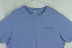 Goodthreads T-Shirt Men XXL 2XL Blue Pocket Crew Neck Short Sleeve Tee