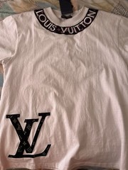 Louis Vuitton Men’s M White Cotton Jersey Crew Neck Logo Graphic T-Shirt