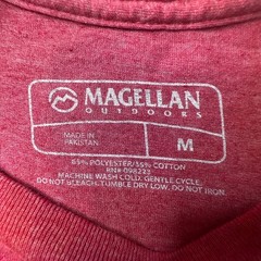 Magellan Outdoors T-Shirt Men M Red Live To Explore Paddle Graphic Heathered Tee