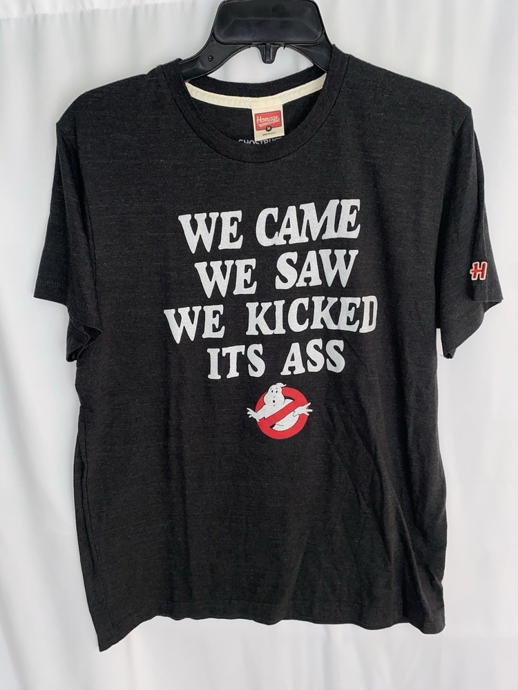 Homage Ghostbusters We Came We Saw We Kicked It’s Ass Movie T Shirt Medium