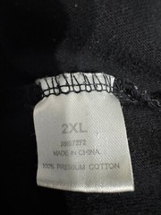 City Lab Tee Shirt T-Shirt Short Sleeve Mens Size 2XL Black Cotton V Neck