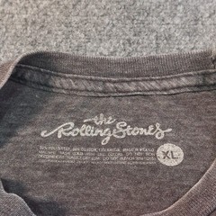 Rolling Stones Tongue Logo Shirt Mens XL Gray Tri-Blend Rock Band Music Tee