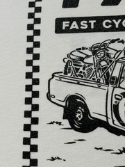 FASTHOUSE – Men’s Short Sleeve – L – LARGE – WHITE – FAST HOUSE F/H Fast Cycles