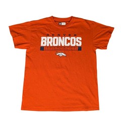 Mens Orange Denver Broncos NFL Team Apparel T Shirt Size Medium