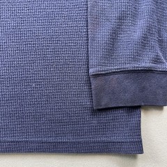 Vintage AND1 T-Shirt Mens Large Blue Thermal Waffle Knit Basketball Long Sleeve