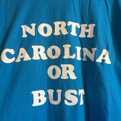 Vintage 80s North Carolina Tar Heels UNC or Bust T-Shirt XL (L) Teejays USA