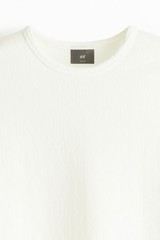 H&M Mens Slim-Fit Textured T-Shirt Size Small