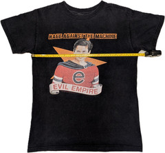 VINTAGE 90s RAGE AGAINST THE MACHINE EVIL EMPIRE T SHIRT FEAR IS YOUR ONLY GOD M