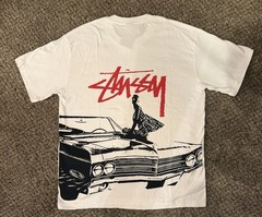 Stussy Shirt Beat The Street Crazy tee – White Size L Double Sided ✅
