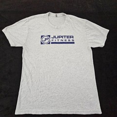 Jupiter Fitness Florida Gray Short Sleeve Tri-Blend T-Shirt Adult L