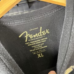 Fender Custom Shop Men’s T-Shirt Black Size XL Guitar Back Graphic Print