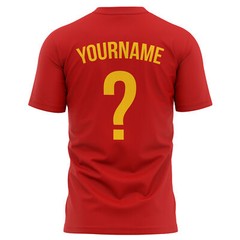 Mens Personalised Spain Badge T Shirt shirt Football Him Footie Supporter Spa…