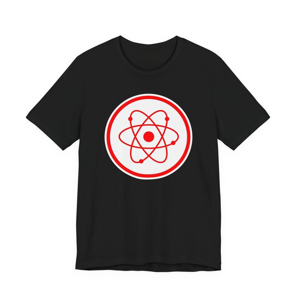 Red Atomic Radiation Symbol T-Shirt | Science Physics Graphic Tee Shirt