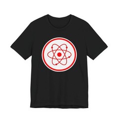 Red Atomic Radiation Symbol T-Shirt | Science Physics Graphic Tee Shirt