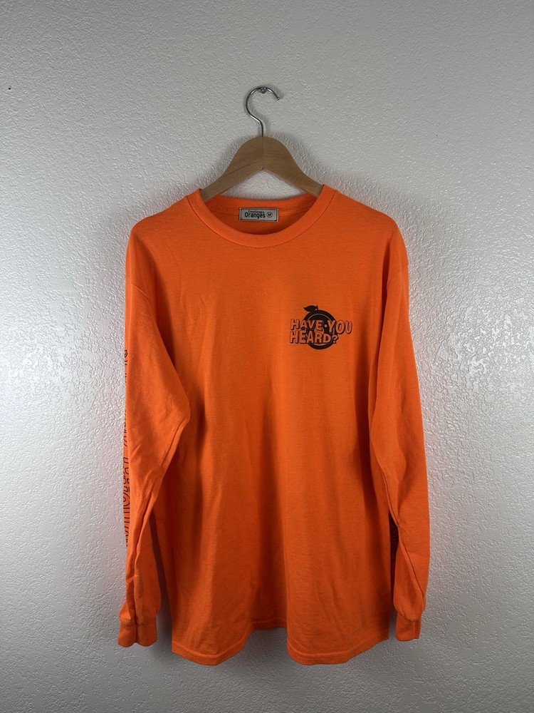 Emotional Oranges “Have You Heard?” Long Sleeve Shirt – Size M – Bright Orange