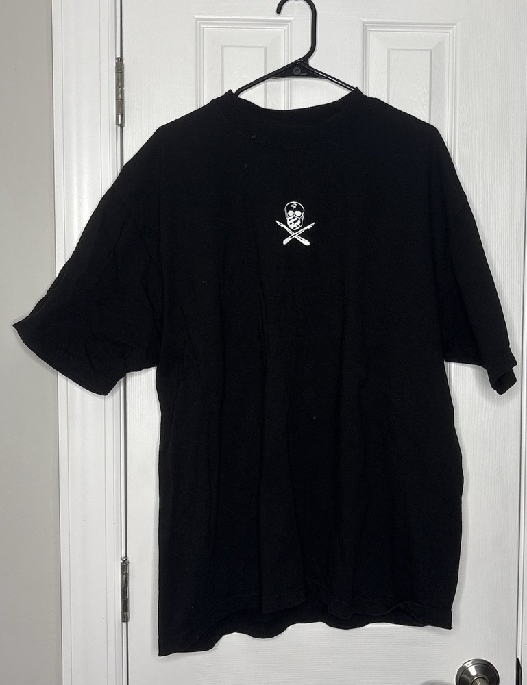Shaka Wear Streetwear Mens Short Sleeve Logo T-Shirt Black XL