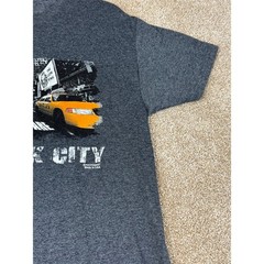 Mens NYC Times Square Graphic T-Shirt Charcoal Gray Medium Big Apple Tourist M