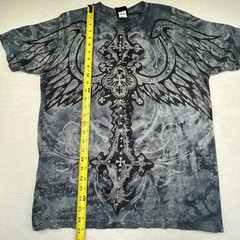 Four Seasons Y2K VINTAGE NWOT Medium Cross Wings T-shirt Affliction style
