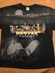 Vintage Y2K Denver 5280 Mile High City AOP Shirt Size XL