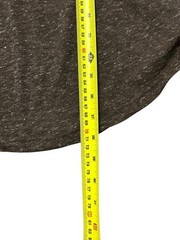 Kuwalla Tee Linen Blend T-Shirt Men’s Medium | Brown Curved Hem Minimalist