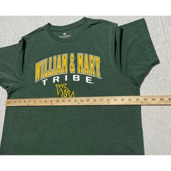 Colosseum Mens XL William & Mary Tribe T-Shirt Heather Green Short Sleeve Tee
