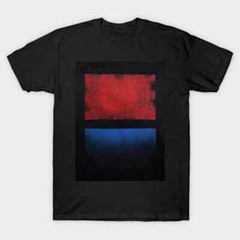 mark rothko red and blue in black T-Shirt S-5XL Fast Shipping