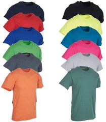 SOCKS’NBULK Mens Cotton Crew Neck Short Sleeve T-Shirts (12 Pack Mix, 6X-Large)