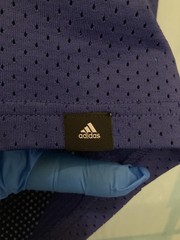ADIDAS MENS ATHLETIC BREATHABLE MESH FABRIC SHIRT; Large ; Blue; PreOwned Exclnt